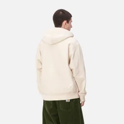 Sweats>Carhartt WIP Hooded American Script Sweatshirt Moonbeam