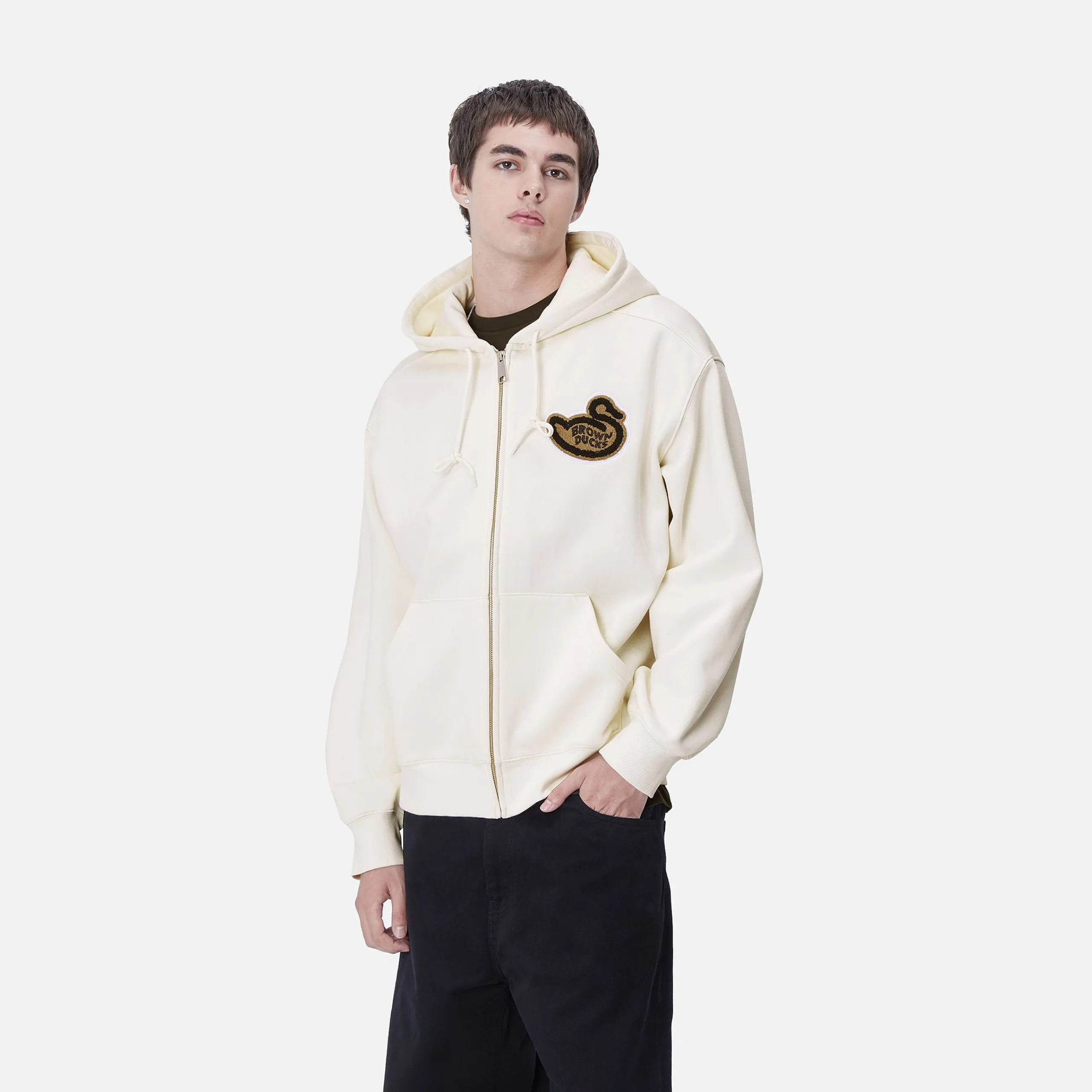 Sweats>Carhartt WIP Hooded Brown Ducks Jacket Wax