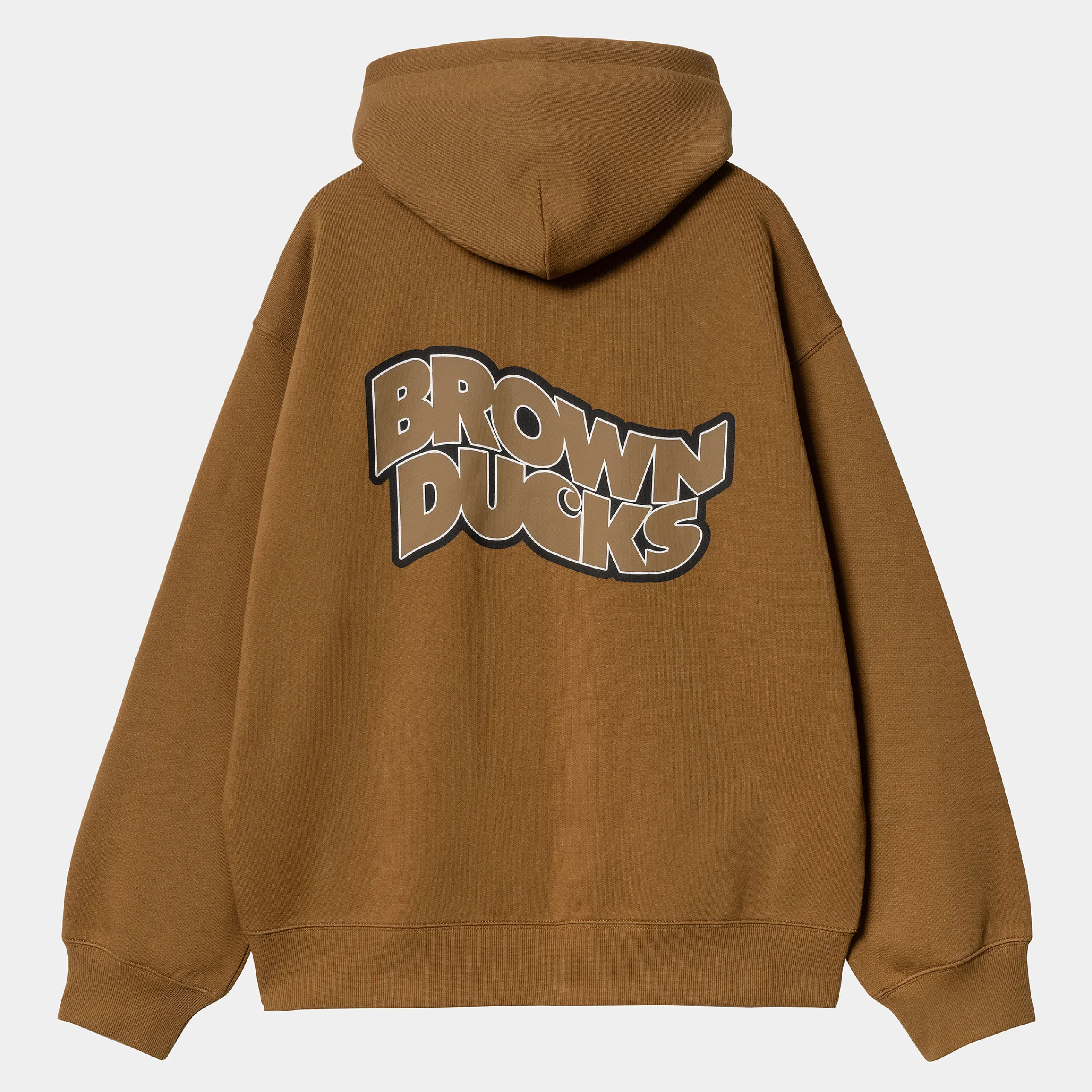 Sweats>Carhartt WIP Hooded Brown Ducks Jacket Hamilton Brown