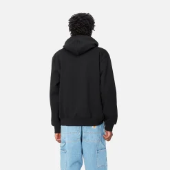 Sweats>Carhartt WIP Hooded Carhartt Sweatshirt Black / White