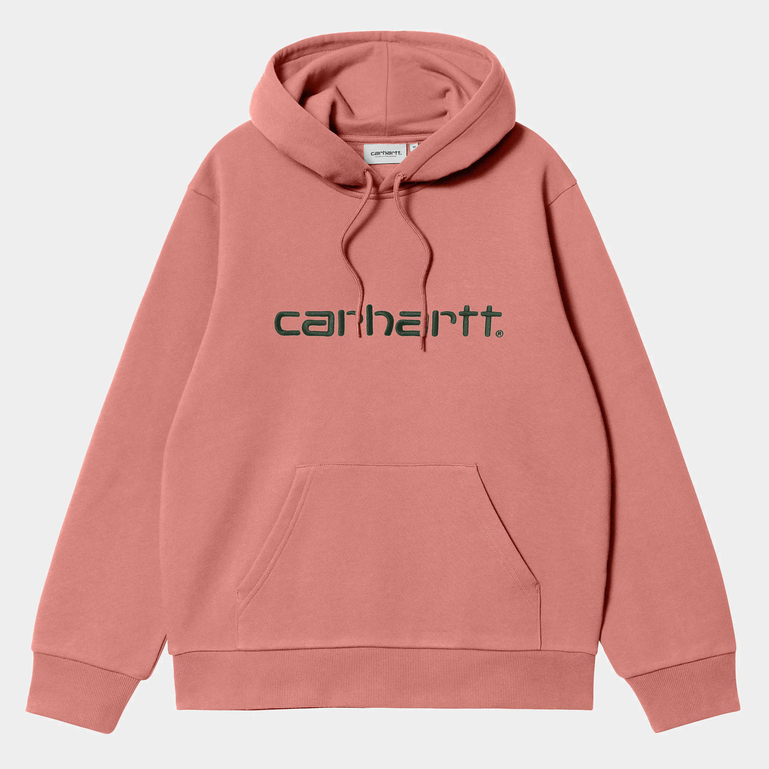 Sweats>Carhartt WIP Hooded Carhartt Sweatshirt Dusty Rose / Sycamore Tree