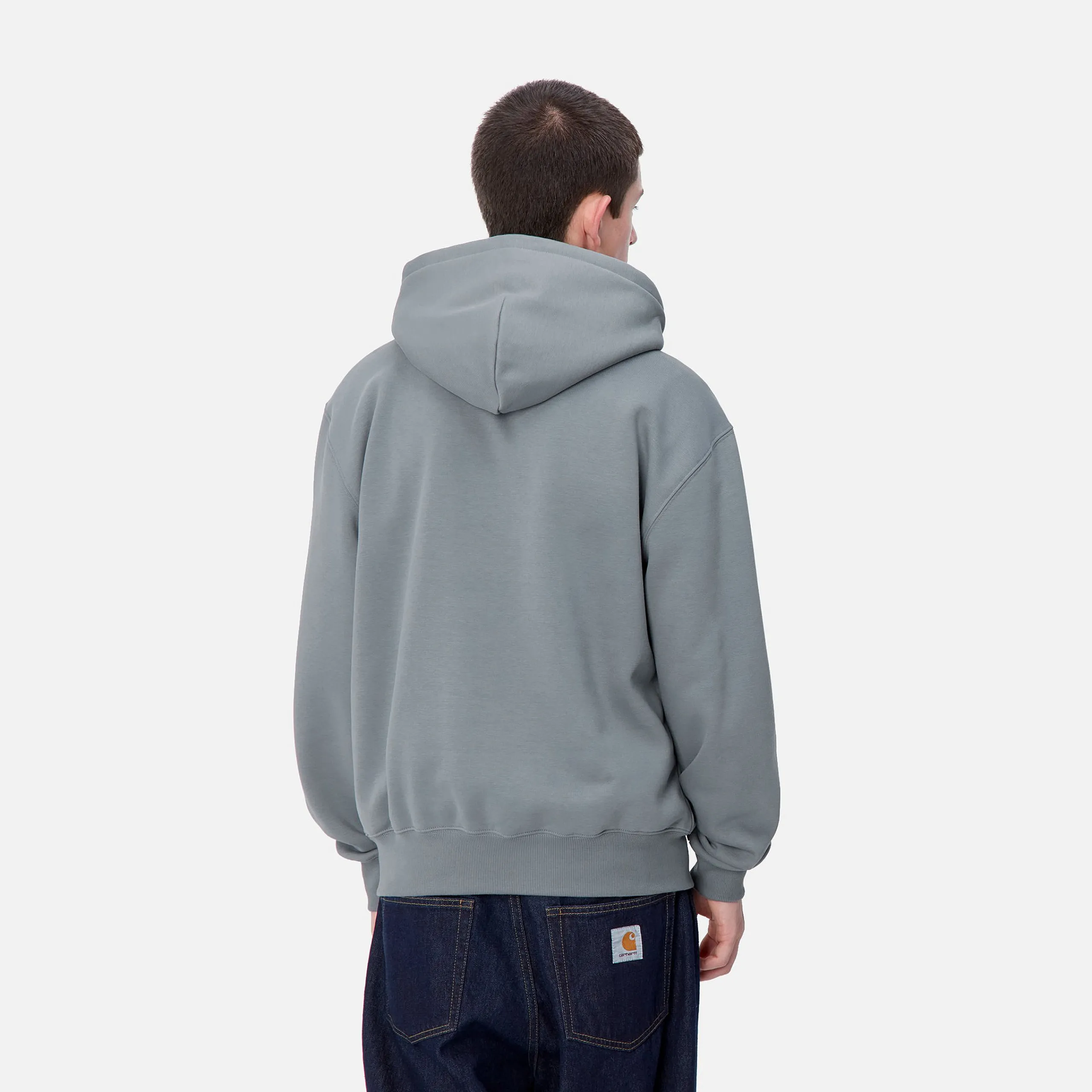 Sweats>Carhartt WIP Hooded Carhartt Sweatshirt Dove Grey / Wax