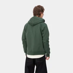 Sweats>Carhartt WIP Hooded Chase Jacket Sycamore Tree / Gold