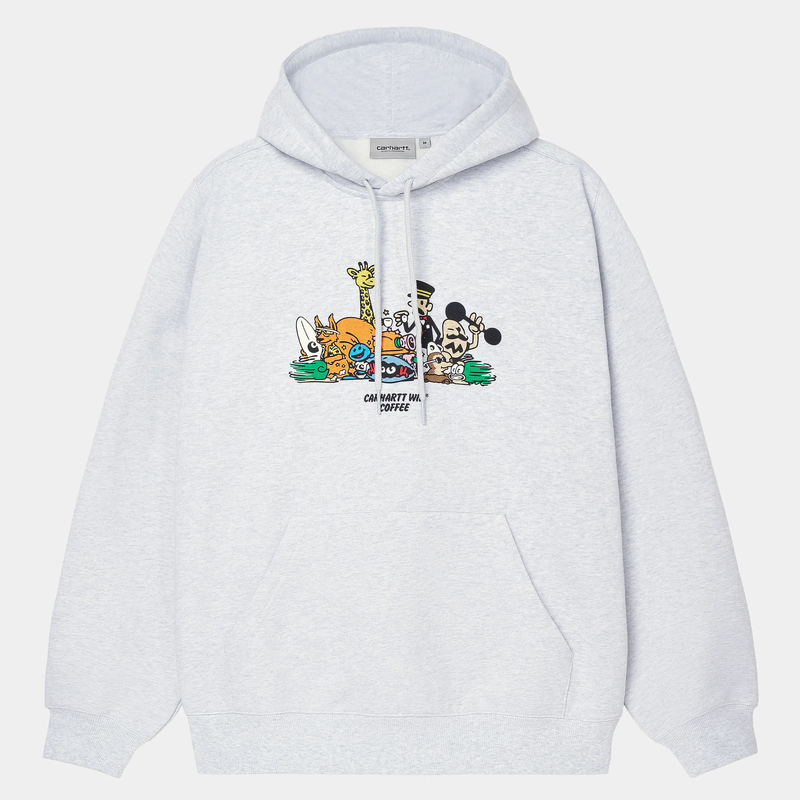 Sweats>Carhartt WIP Hooded Coffee Sweatshirt FW24 Ash Heather