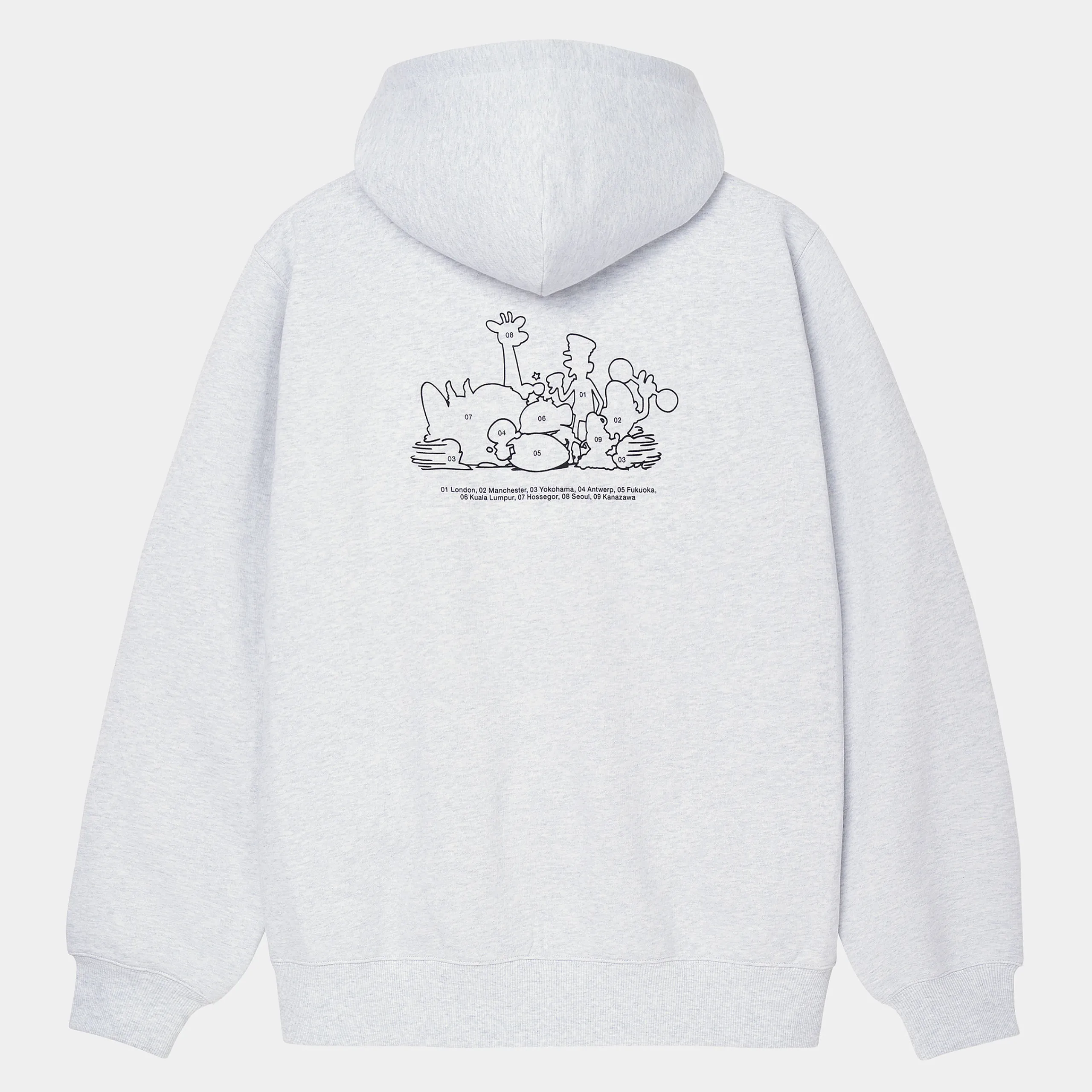 Sweats>Carhartt WIP Hooded Coffee Sweatshirt FW24 Ash Heather
