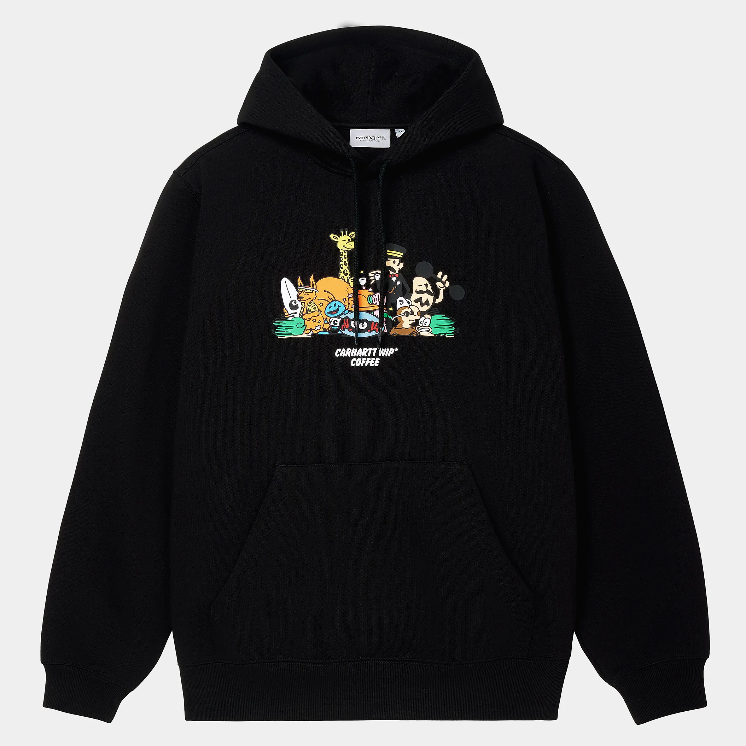 Sweats>Carhartt WIP Hooded Coffee Sweatshirt FW24 Black