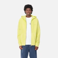 Sweats>Carhartt WIP Hooded Duster Script Jacket Arctic Lime