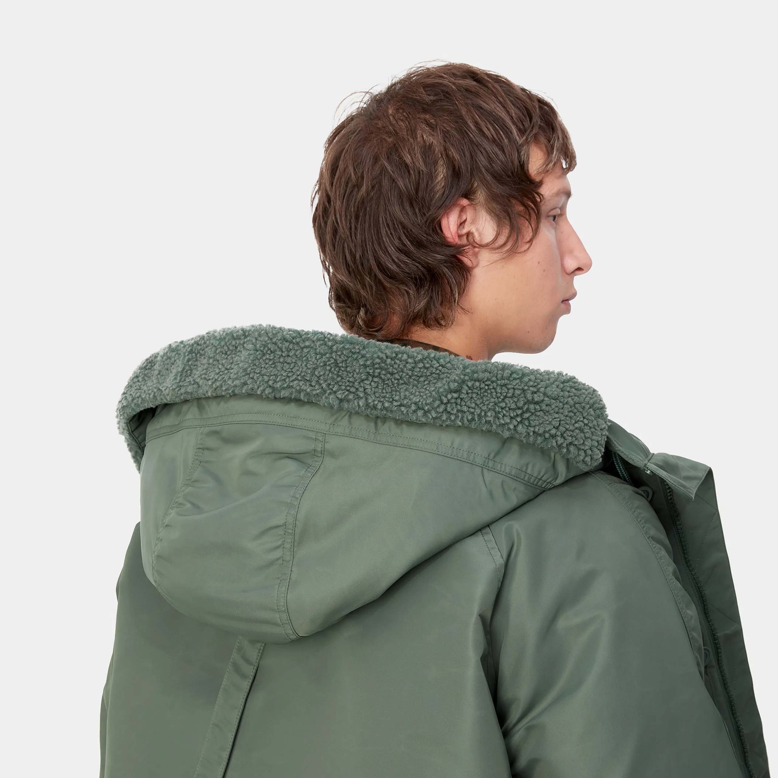 Jacken & Mäntel>Carhartt WIP Hooded Olten Parka Duck Green