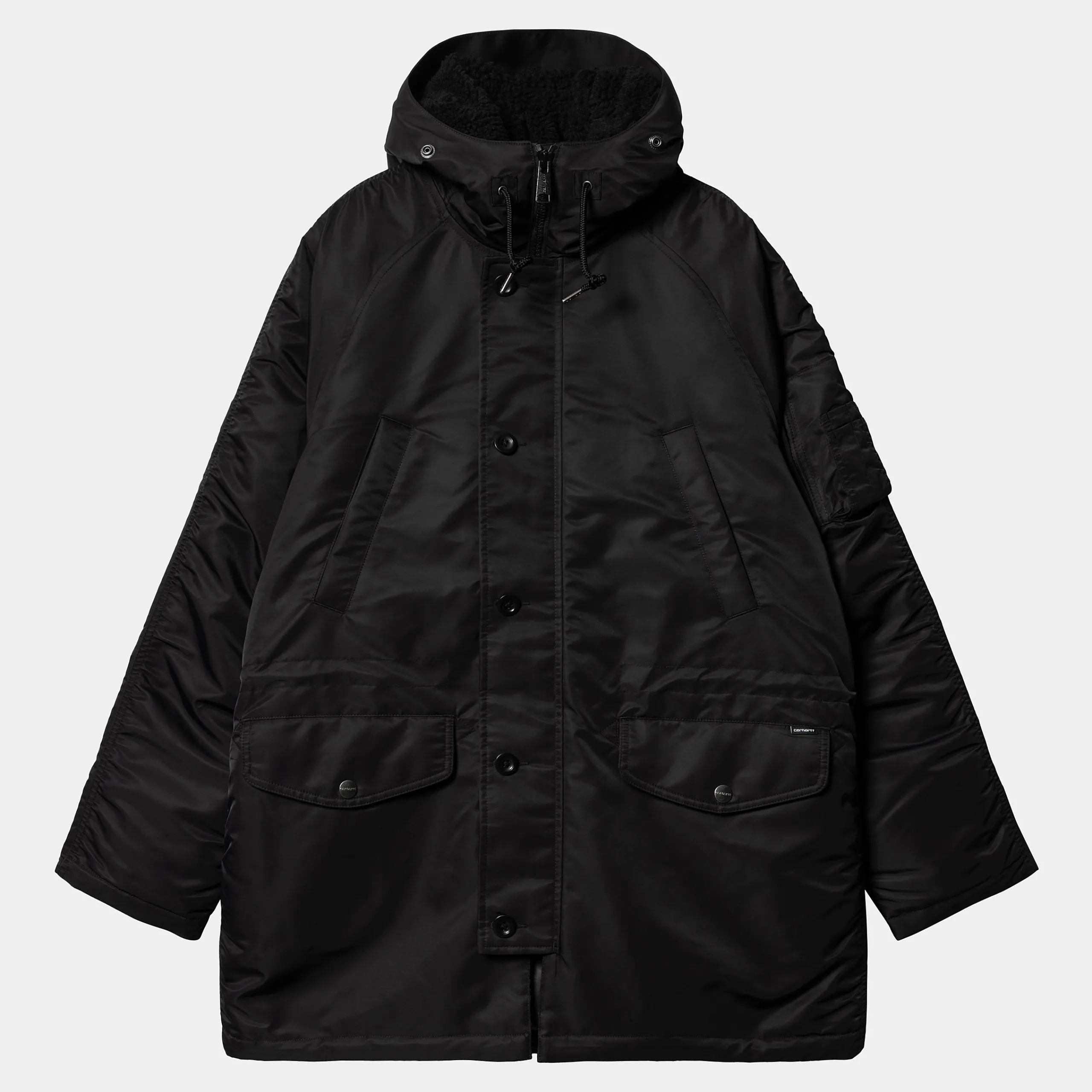 Jacken & Mäntel>Carhartt WIP Hooded Olten Parka Black