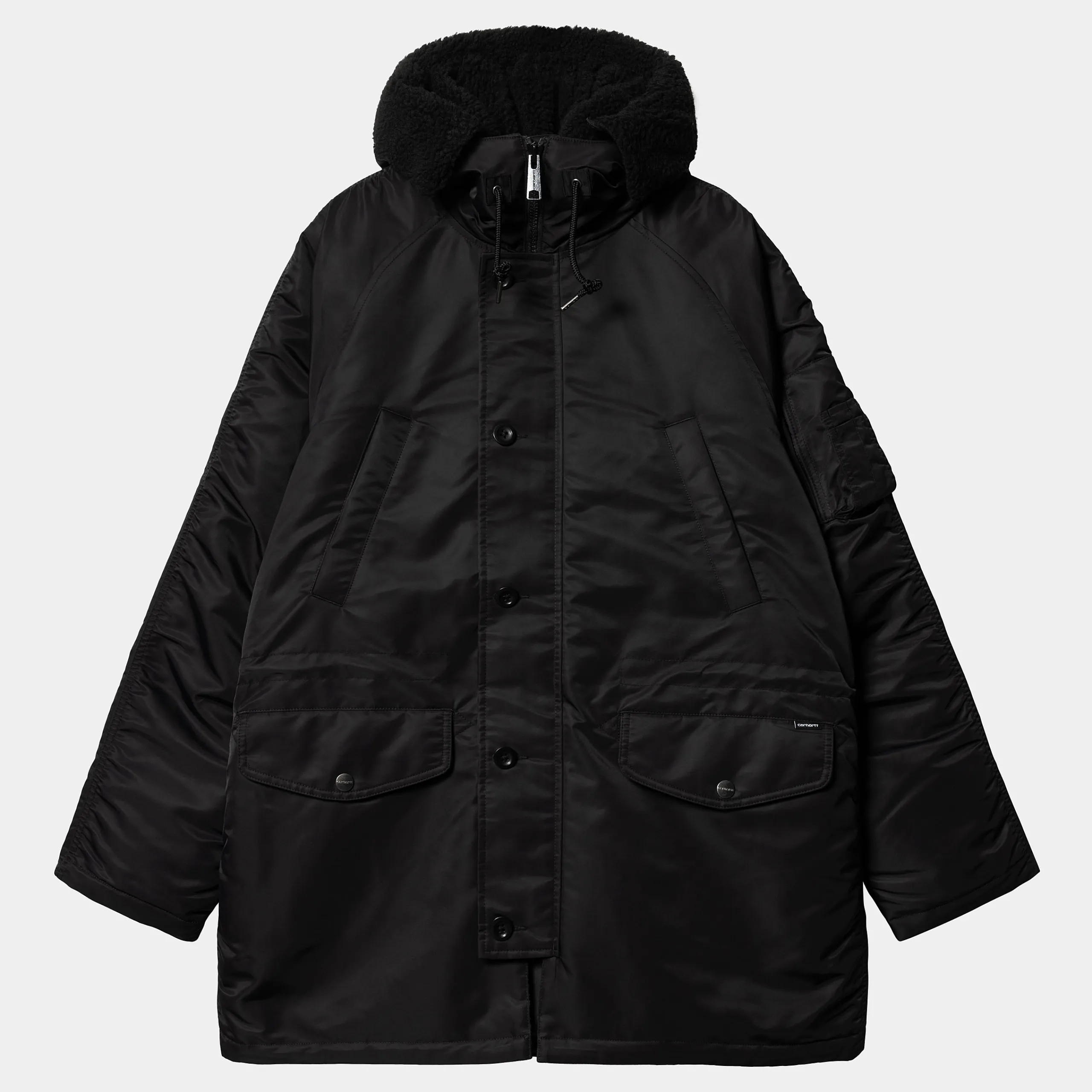 Jacken & Mäntel>Carhartt WIP Hooded Olten Parka Black