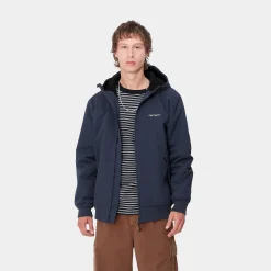 Jacken & Mäntel>Carhartt WIP Hooded Sail Jacket Air Force Blue / White
