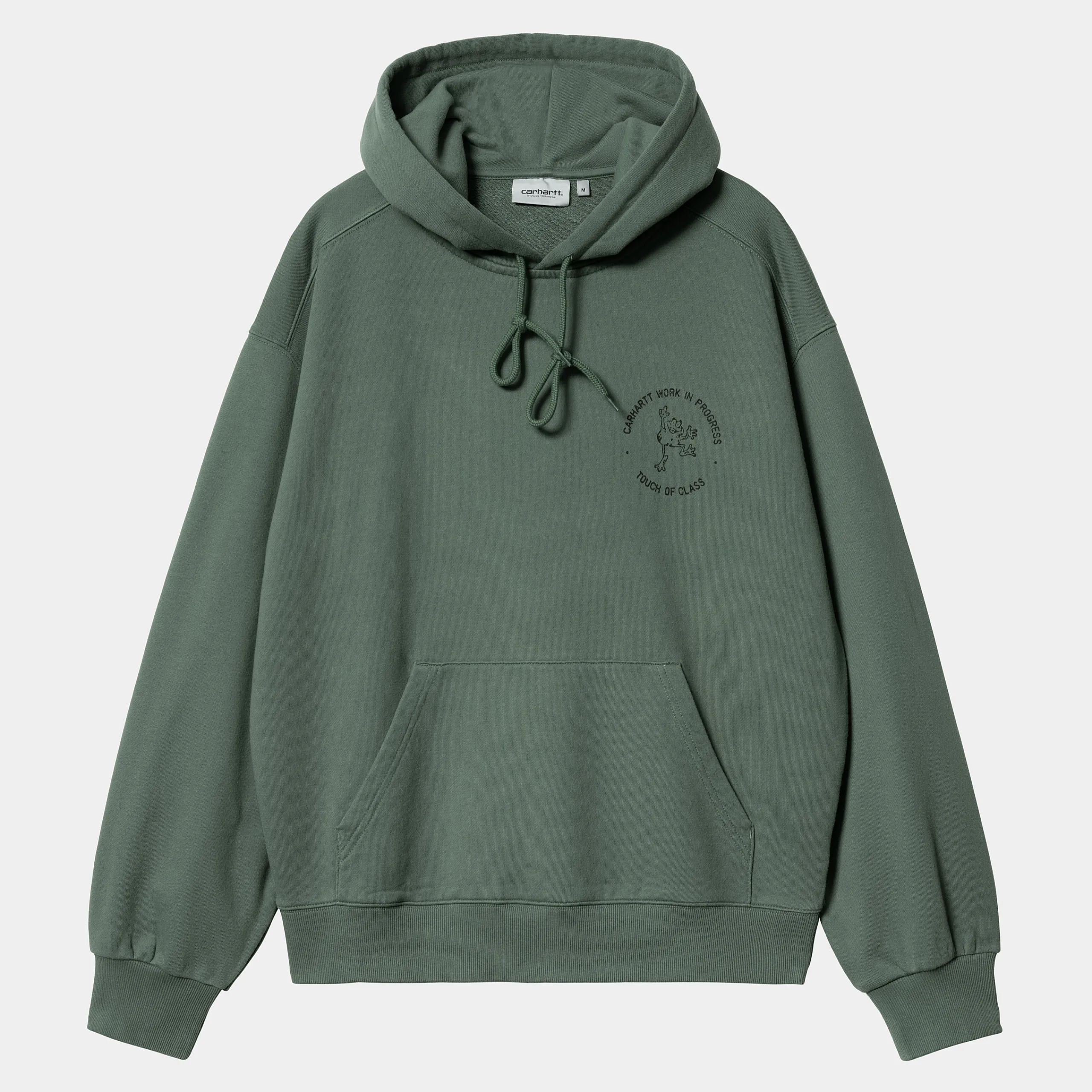 Sweats>Carhartt WIP Hooded Stamp Sweat Duck Green / Black
