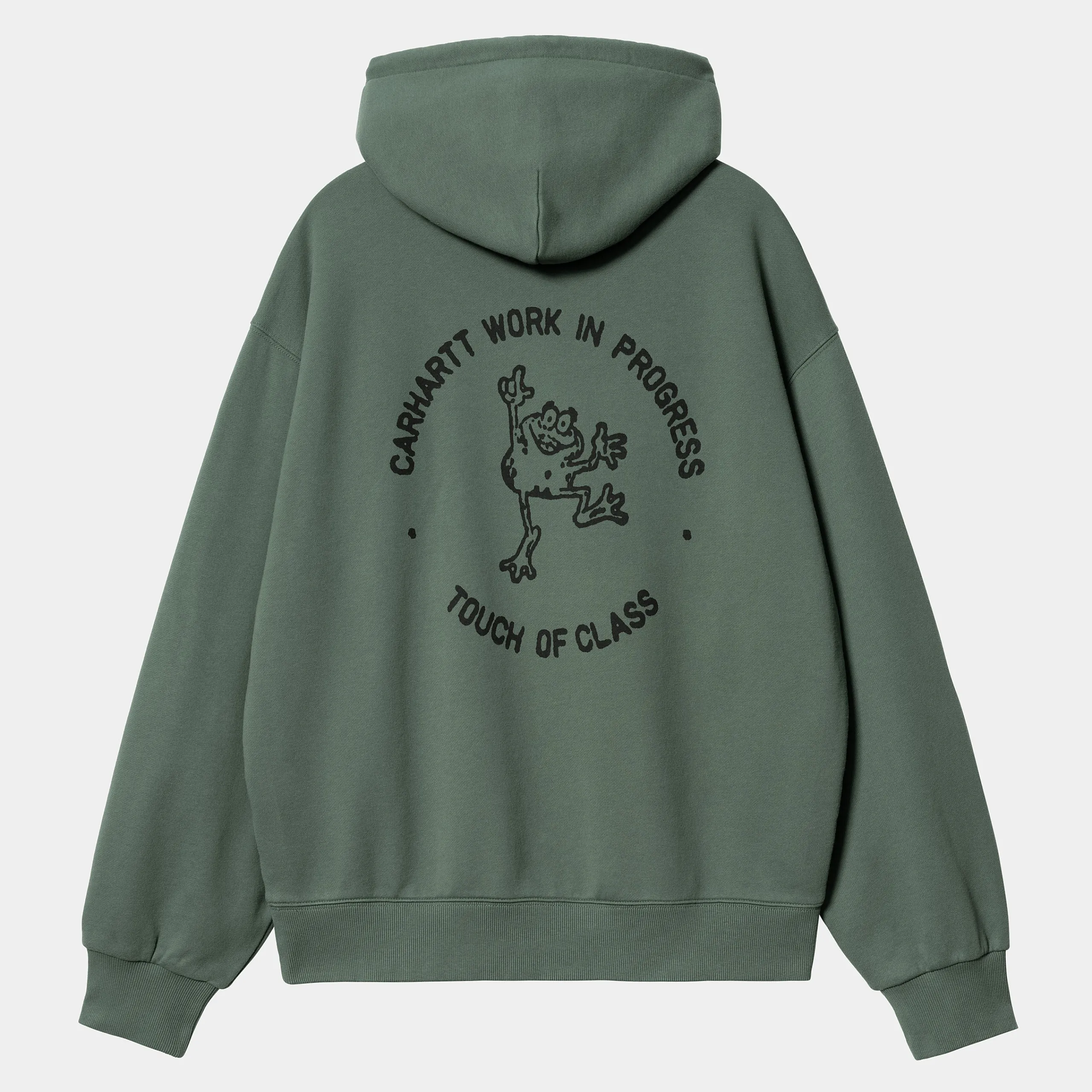 Sweats>Carhartt WIP Hooded Stamp Sweat Duck Green / Black