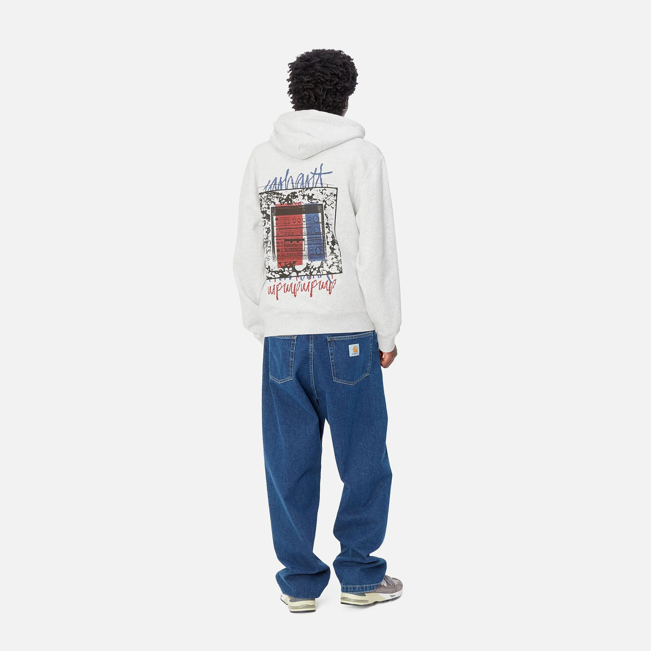 Sweats>Carhartt WIP Hooded Stereo Sweat Ash Heather