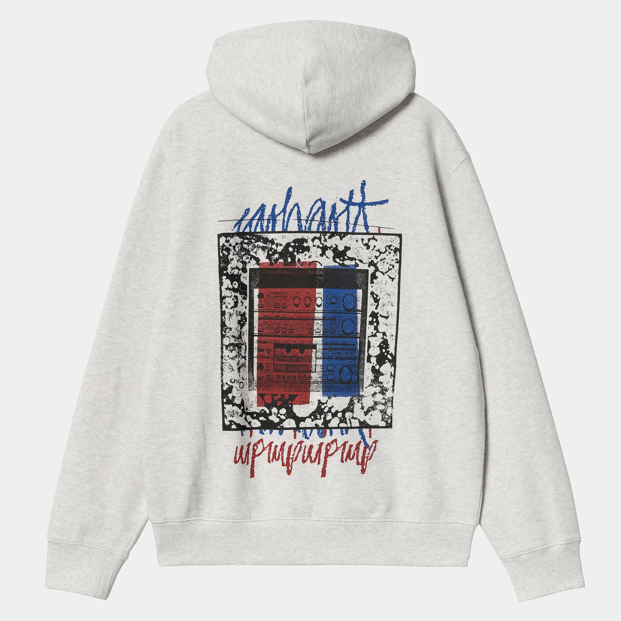 Sweats>Carhartt WIP Hooded Stereo Sweat Ash Heather