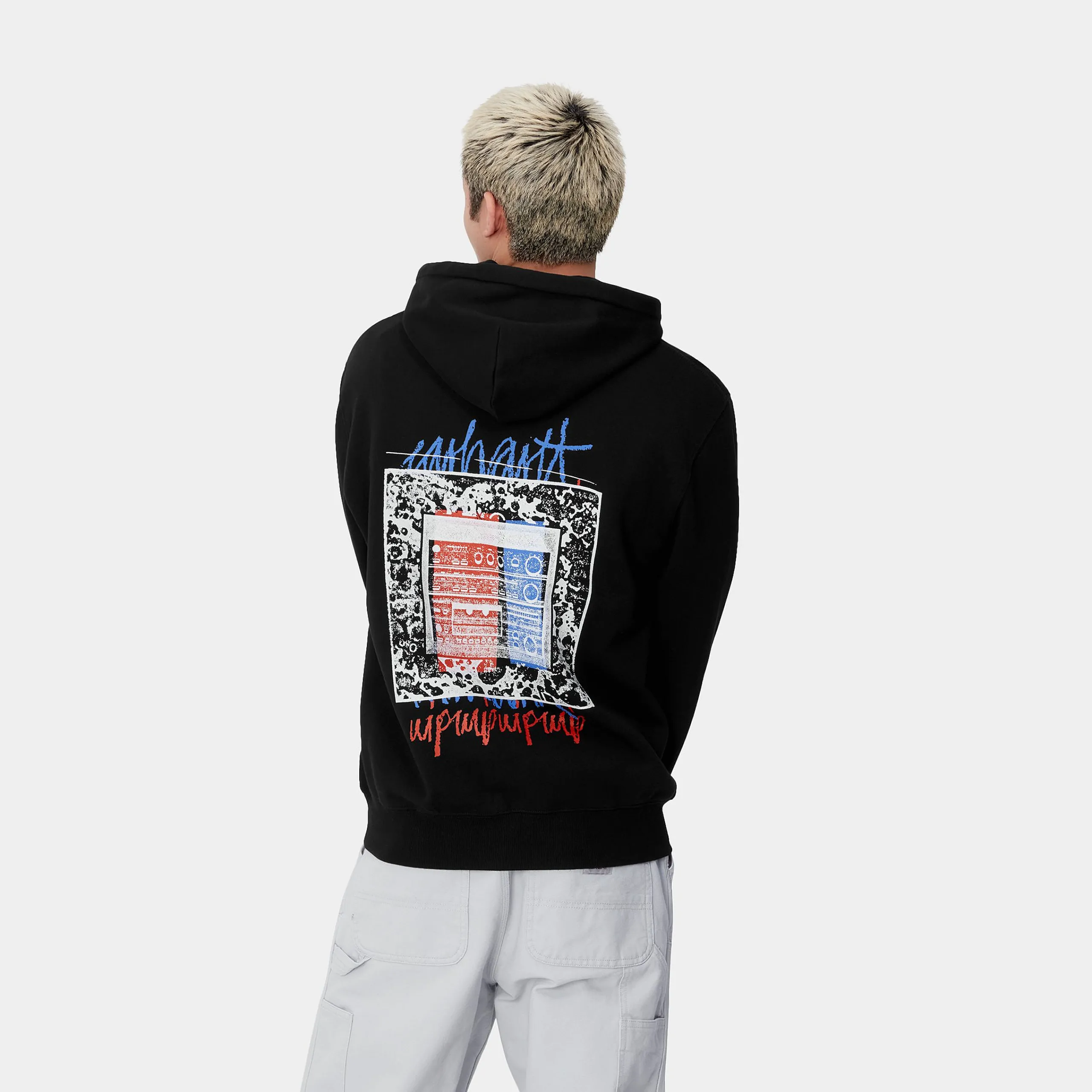 Sweats>Carhartt WIP Hooded Stereo Sweat Black