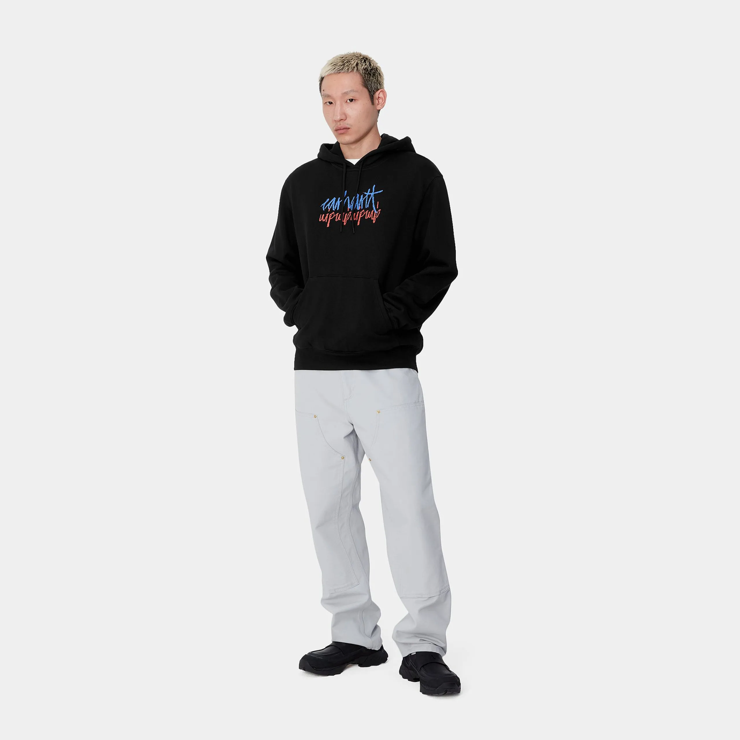 Sweats>Carhartt WIP Hooded Stereo Sweat Black