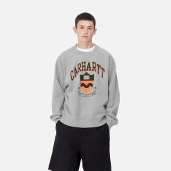 Sweats>Carhartt WIP Lazy Duck Academy Sweat Grey Heather