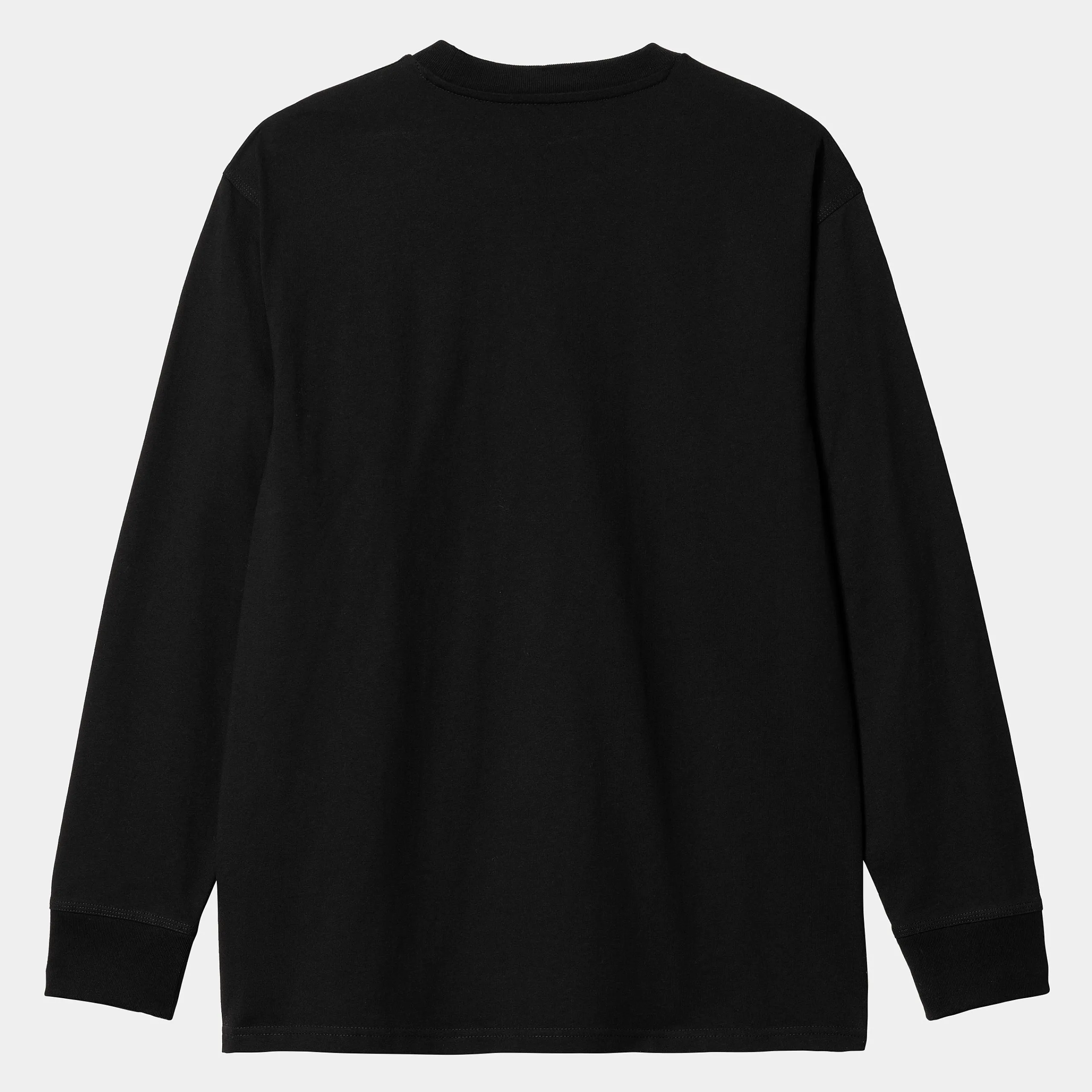 T-Shirts & Polos>Carhartt WIP L/S American Script T-Shirt Black