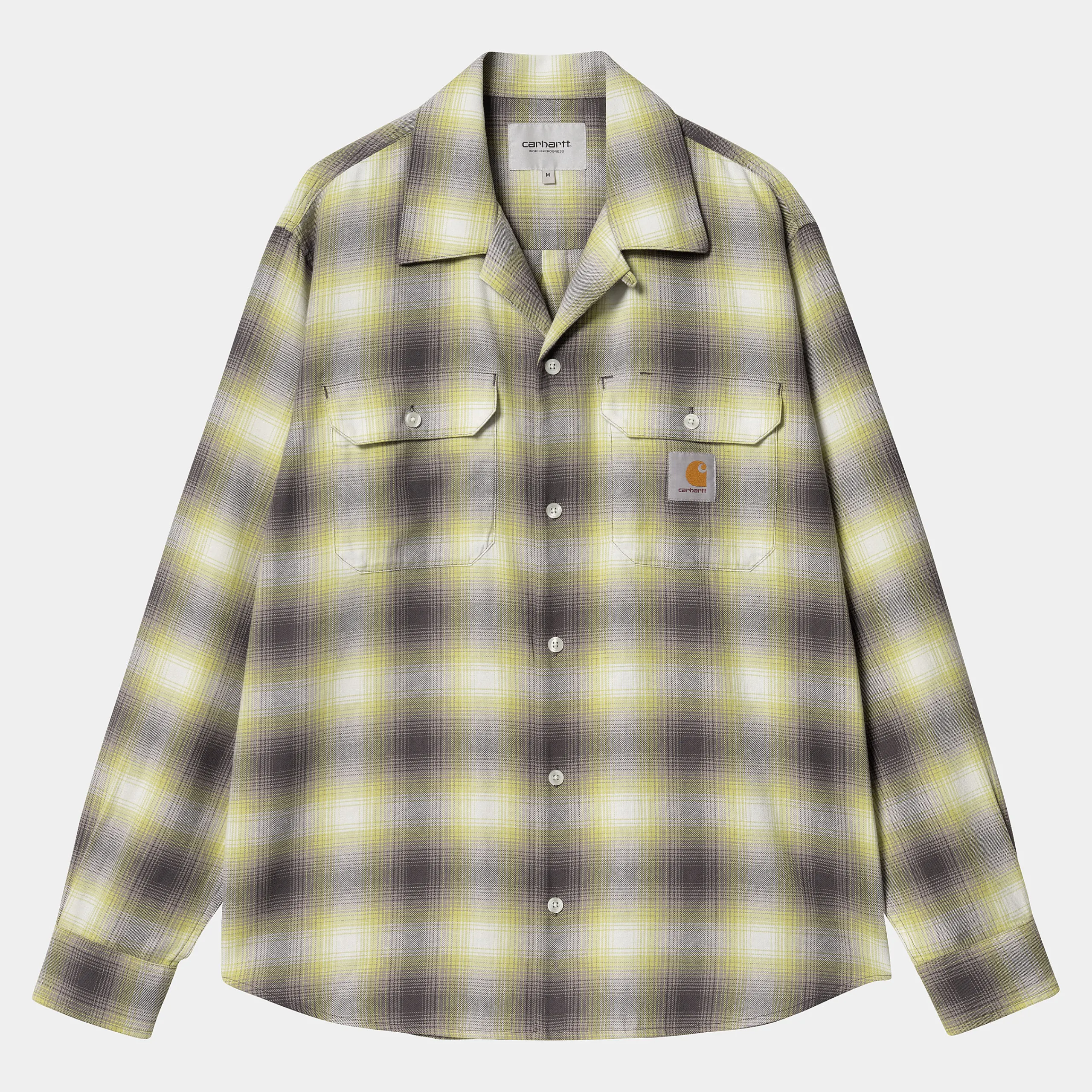 Hemden>Carhartt WIP L/S Blanchard Shirt Blanchard Check, Arctic Lime