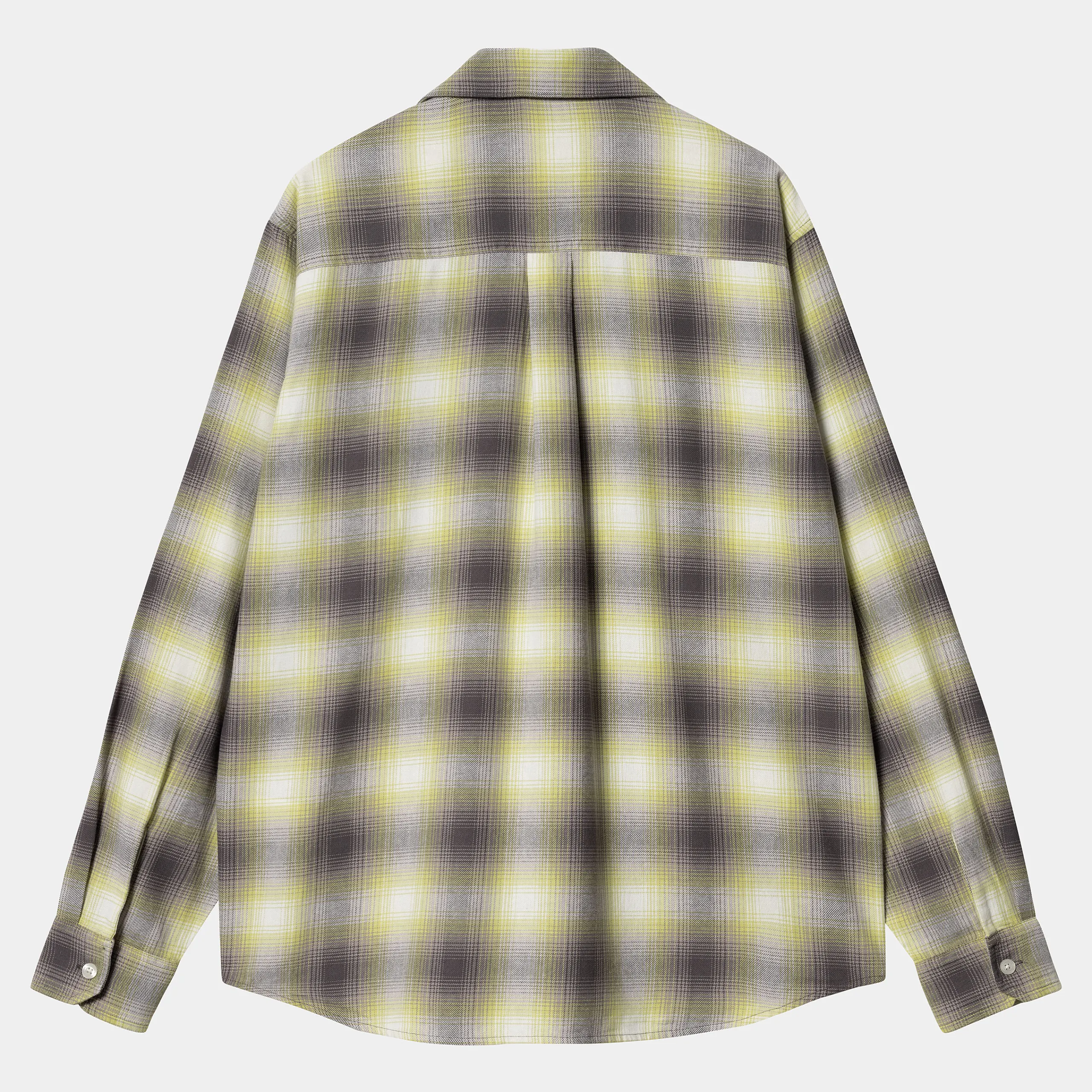Hemden>Carhartt WIP L/S Blanchard Shirt Blanchard Check, Arctic Lime