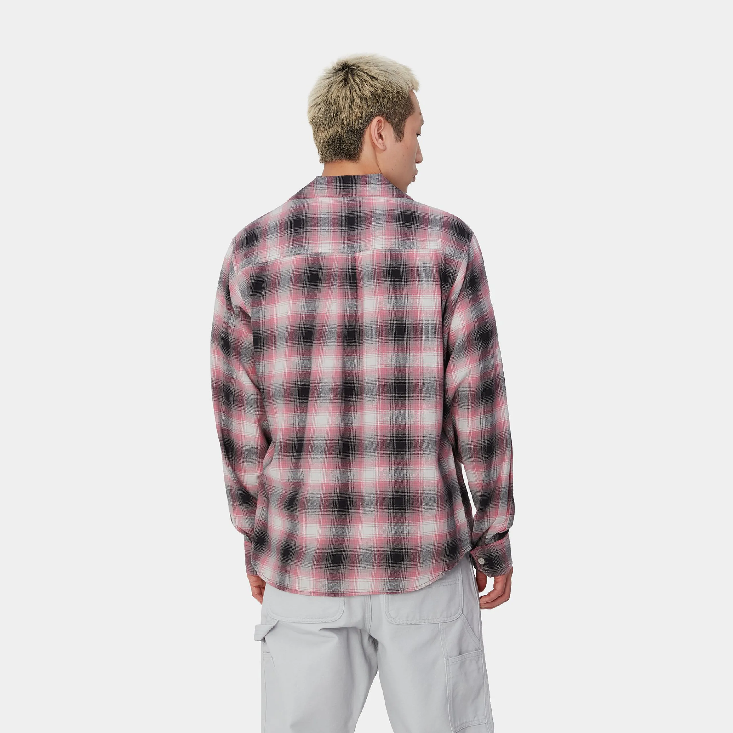 Hemden>Carhartt WIP L/S Blanchard Shirt Blanchard Check, Charm Pink
