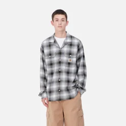 Hemden>Carhartt WIP L/S Blanchard Shirt Blanchard Check, Charm Blue