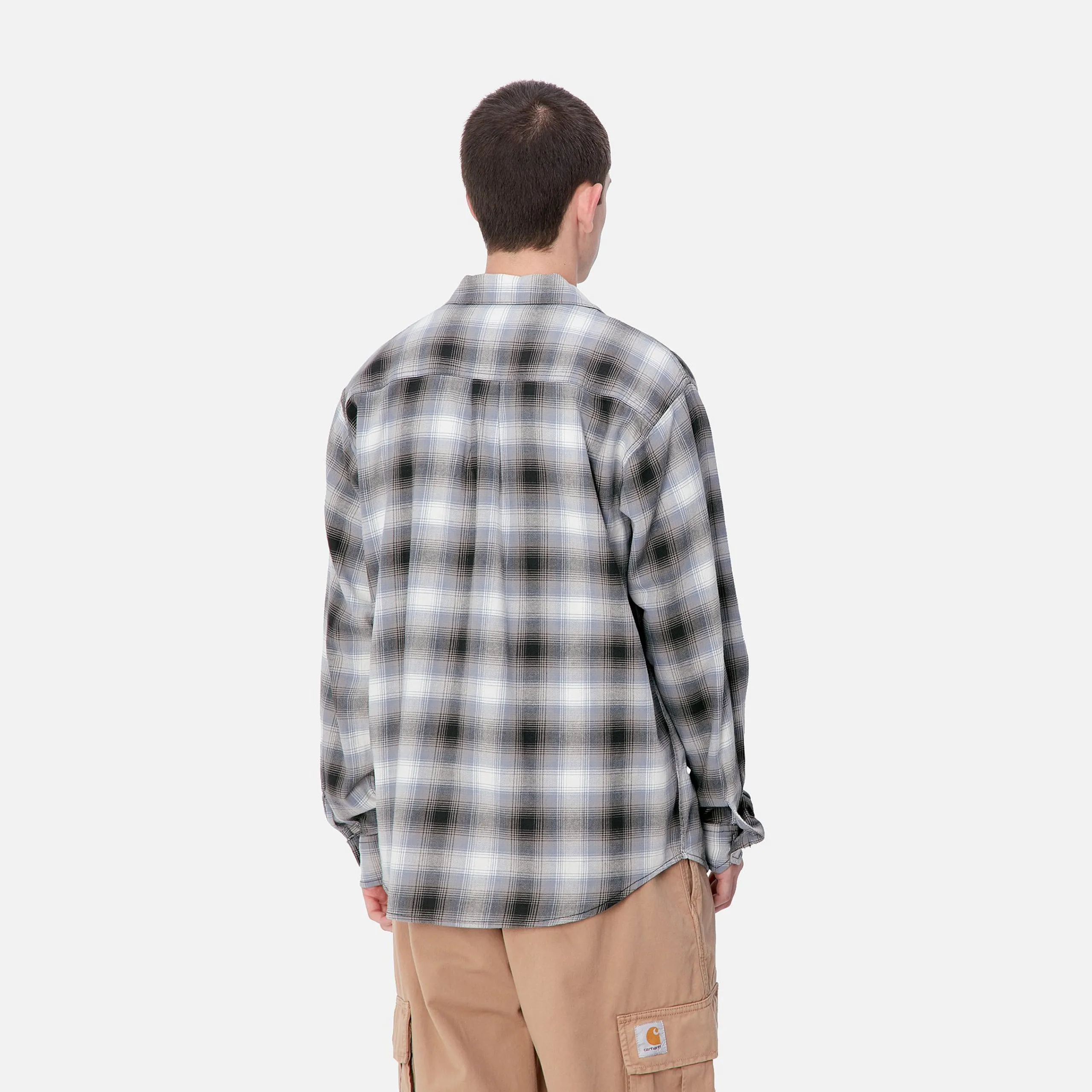 Hemden>Carhartt WIP L/S Blanchard Shirt Blanchard Check, Charm Blue