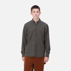 Hemden>Carhartt WIP L/S Bolton Shirt Graphite