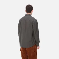 Hemden>Carhartt WIP L/S Bolton Shirt Graphite