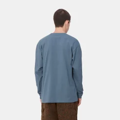 T-Shirts & Polos>Carhartt WIP L/S Chase T-Shirt Positano / Gold