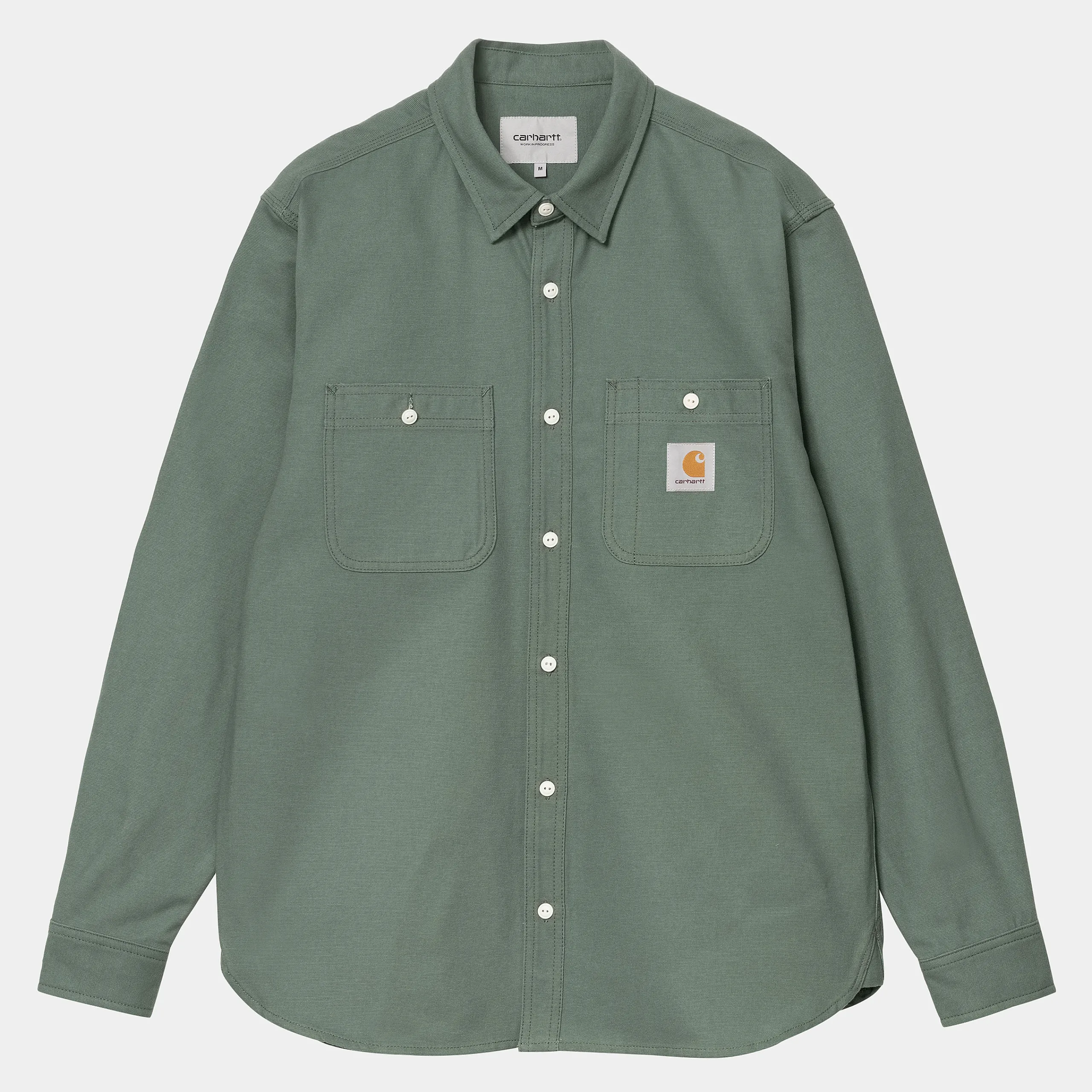 Hemden>Carhartt WIP L/S Clink Shirt Duck Green