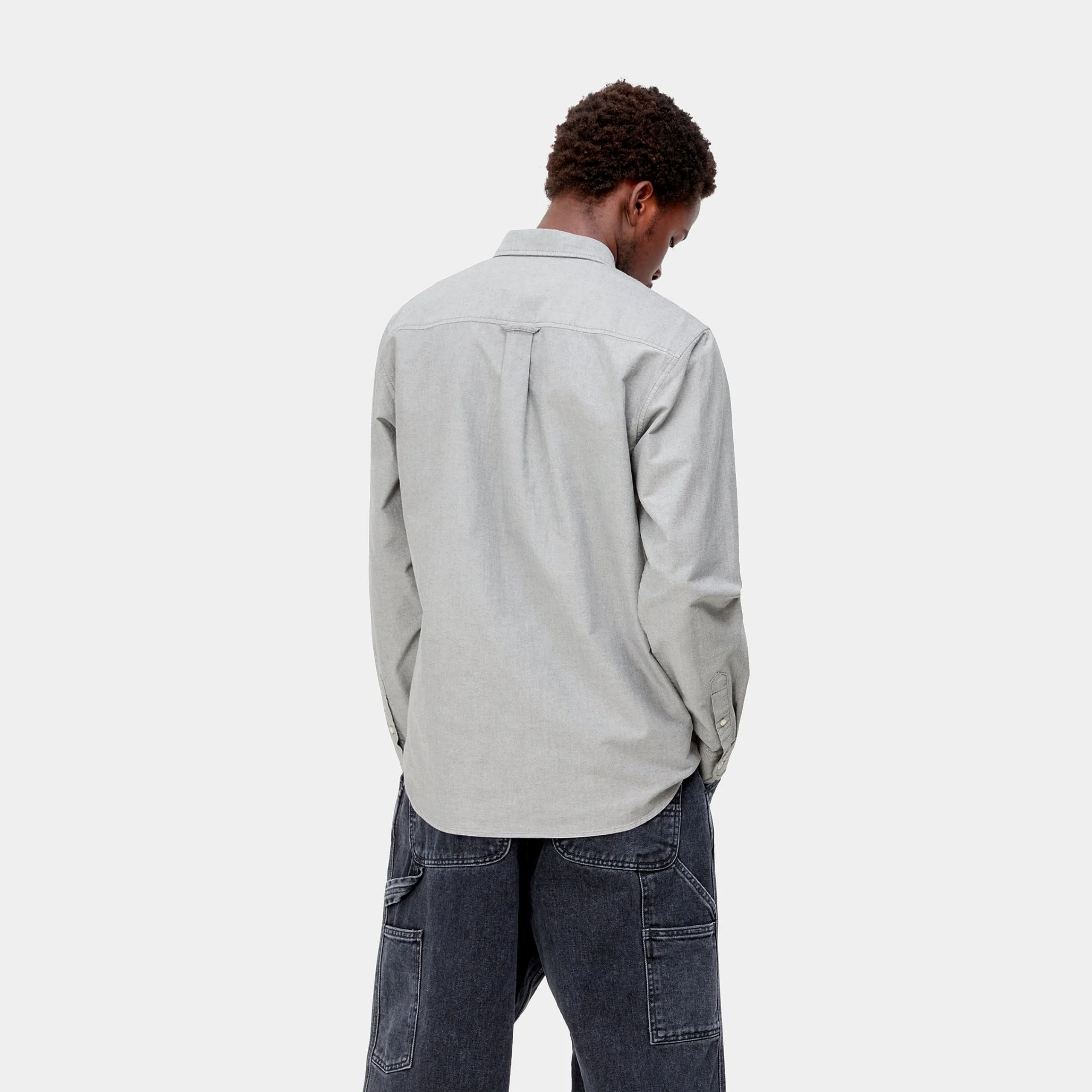 Hemden>Carhartt WIP L/S C-Logo Shirt Black / White
