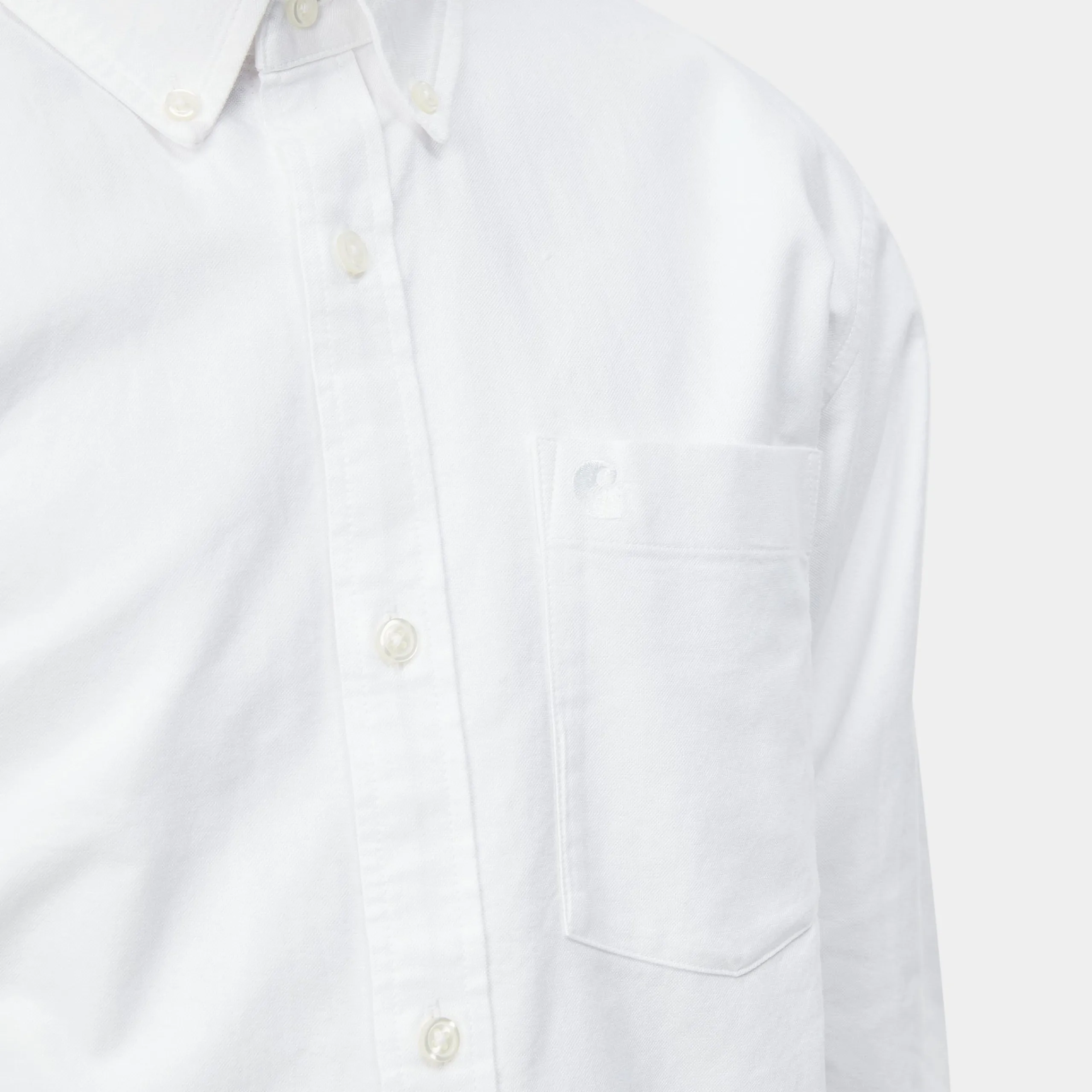 Hemden>Carhartt WIP L/S C-Logo Shirt White / White