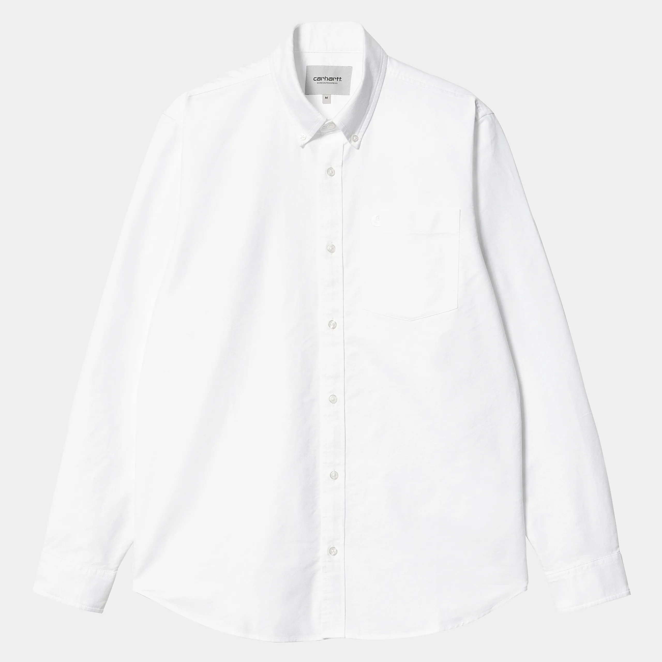 Hemden>Carhartt WIP L/S C-Logo Shirt White / White