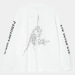 T-Shirts & Polos>Carhartt WIP L/S Coordinate T-Shirt White