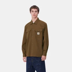 Hemden>Carhartt WIP L/S Craft Shirt Chocolate