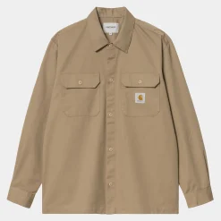 Hemden>Carhartt WIP L/S Craft Shirt Leather