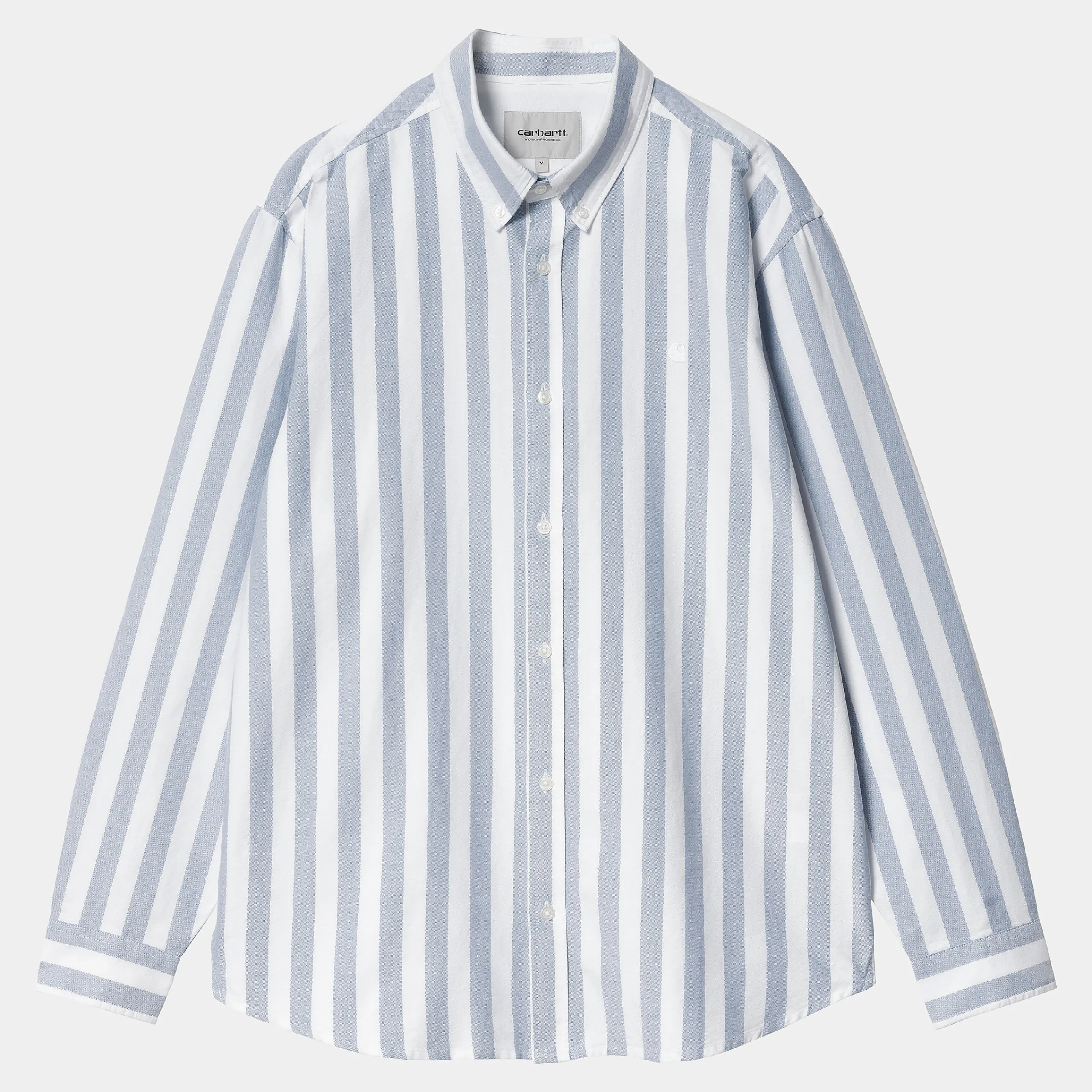 Hemden>Carhartt WIP L/S Dillion Shirt Dillion Stripe, Bleach / White
