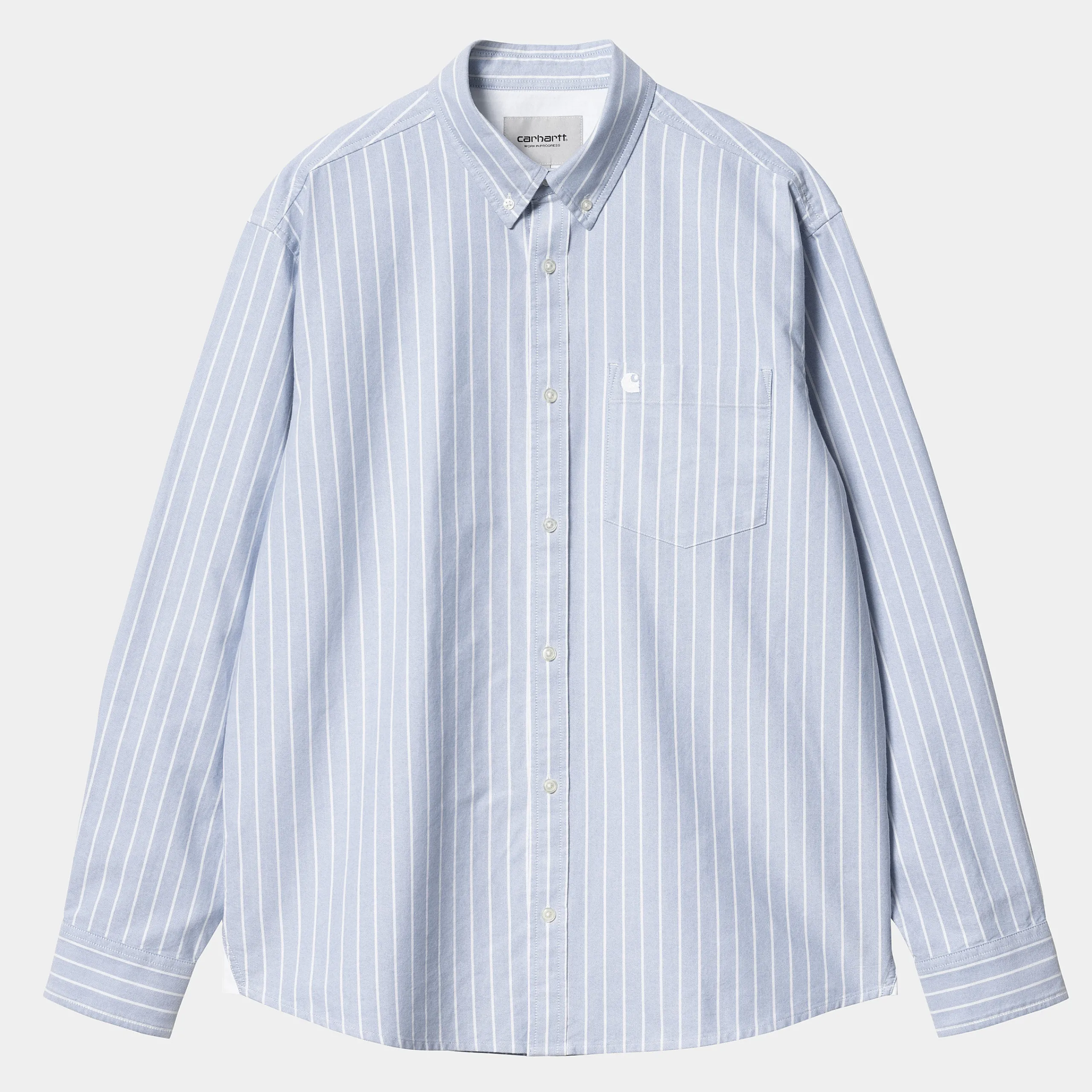 Hemden>Carhartt WIP L/S Dowlen Shirt Dowlen Stripe, Bleach / White
