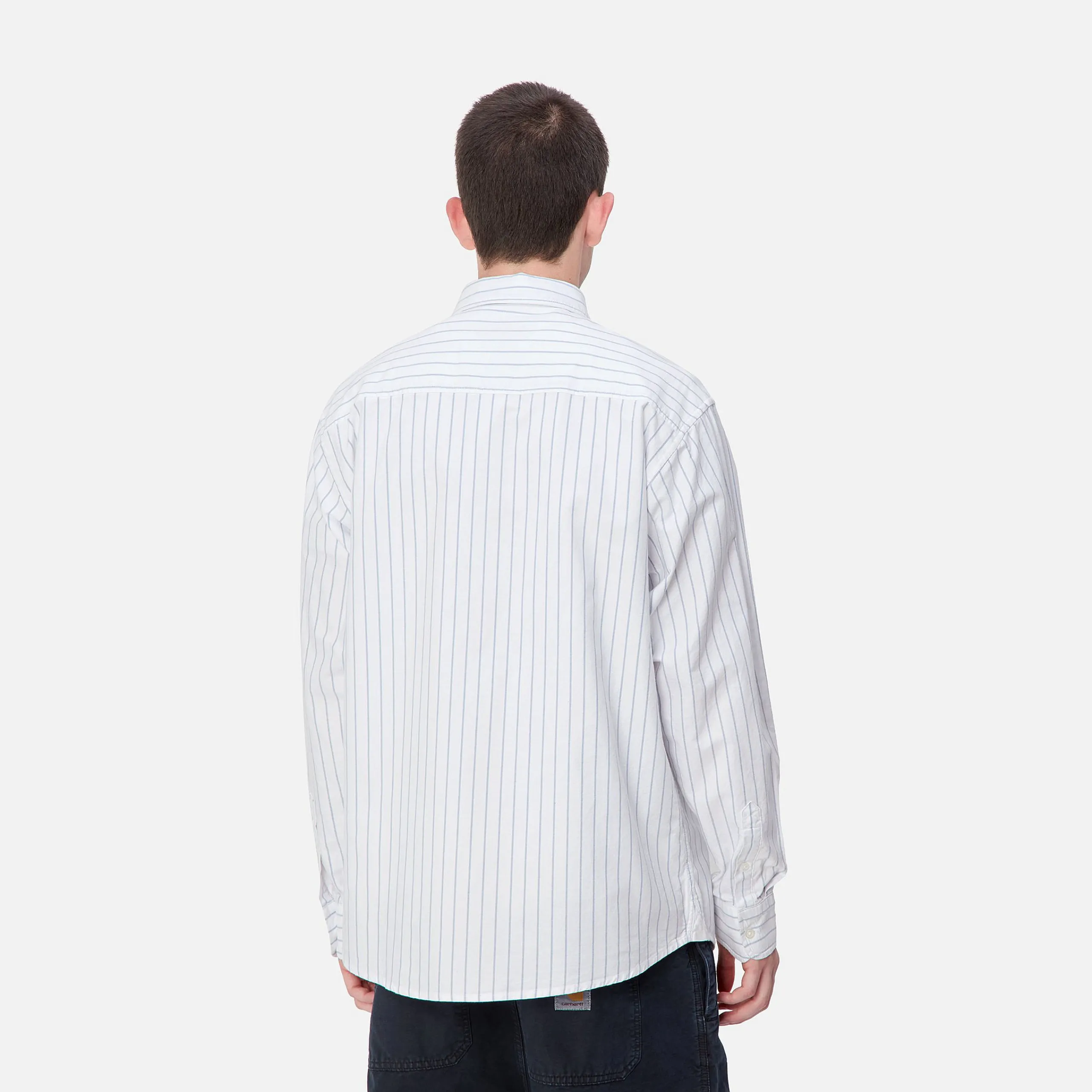 Hemden>Carhartt WIP L/S Dowlen Shirt Dowlen Stripe, White / White