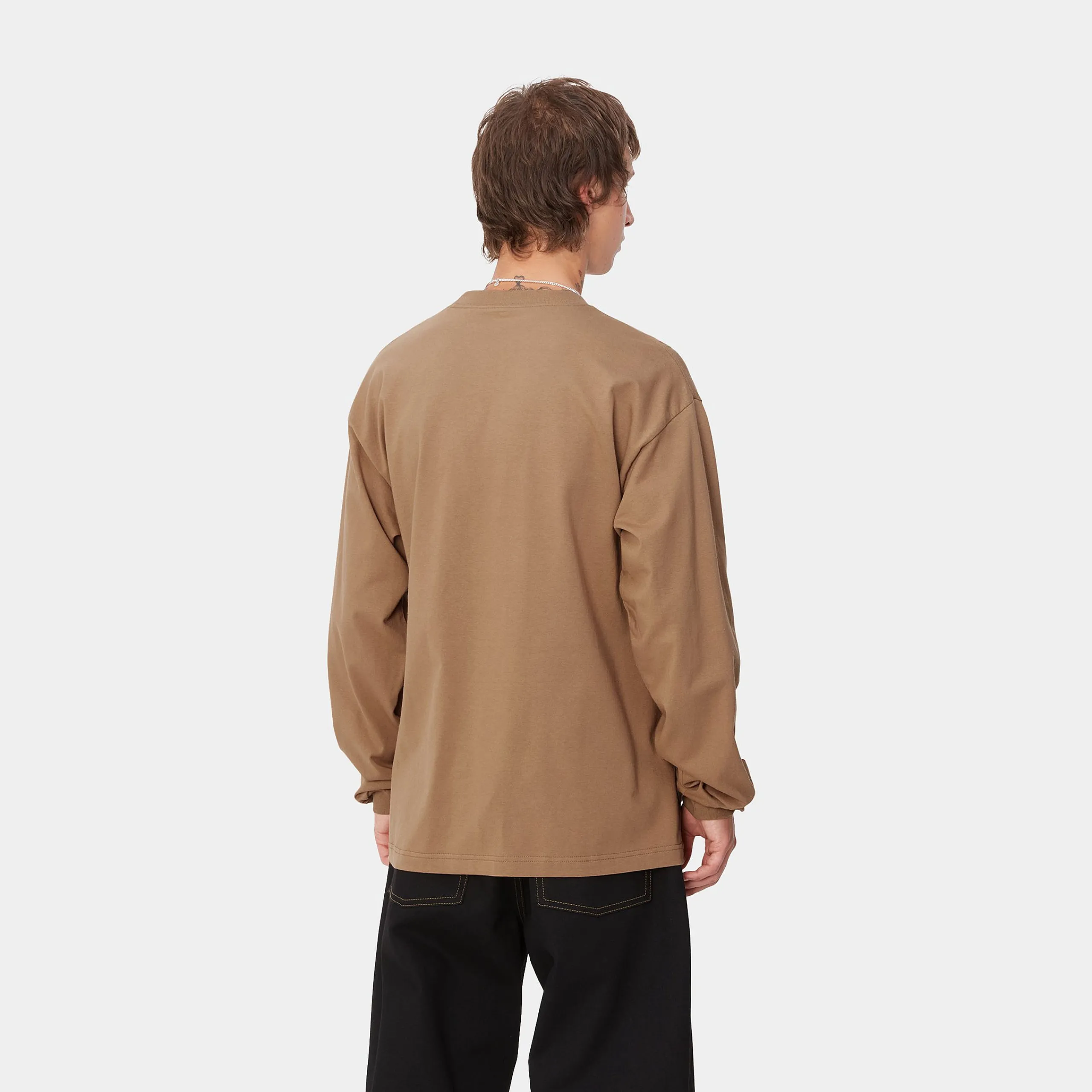 T-Shirts & Polos>Carhartt WIP L/S Drill Boy T-Shirt Peanut