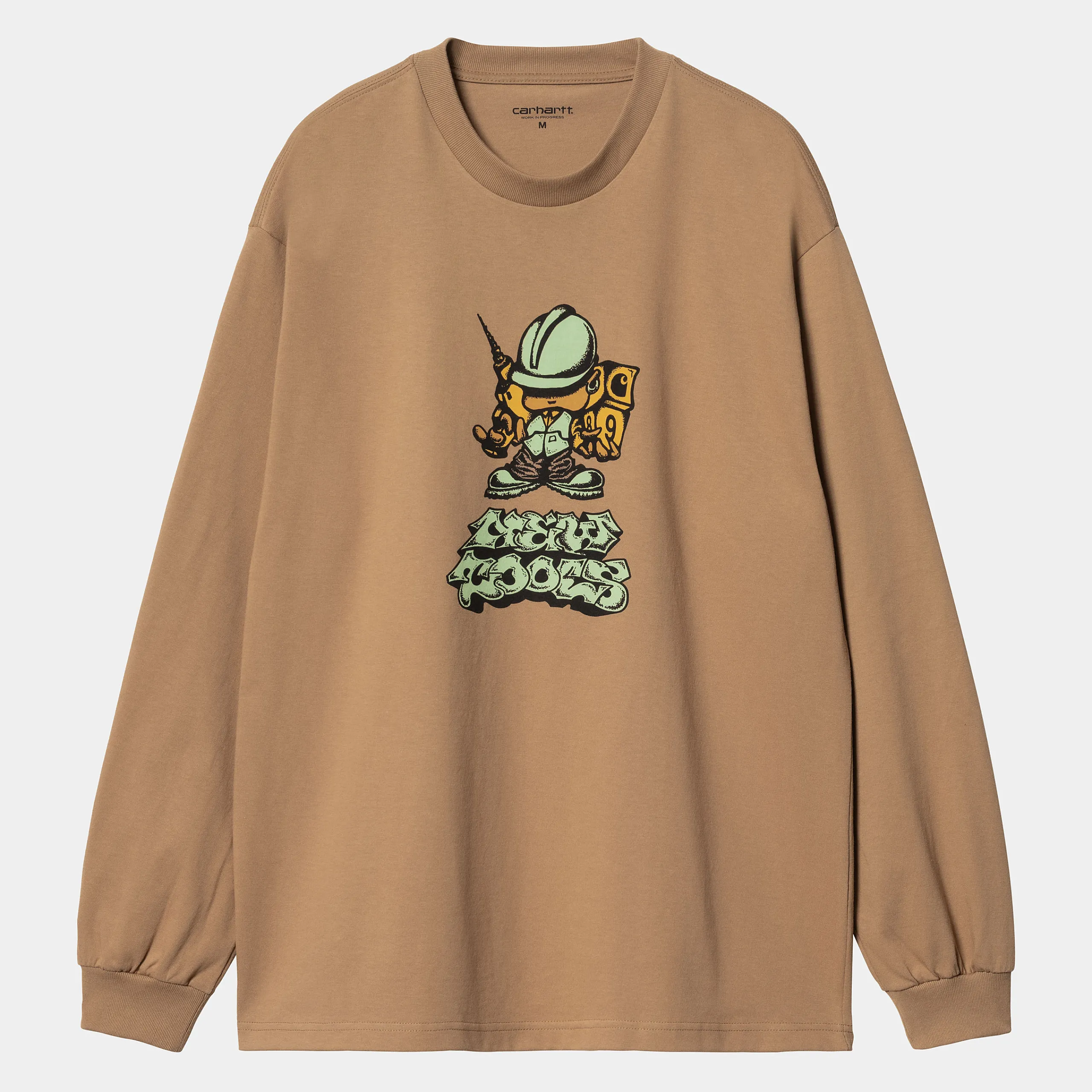 T-Shirts & Polos>Carhartt WIP L/S Drill Boy T-Shirt Peanut