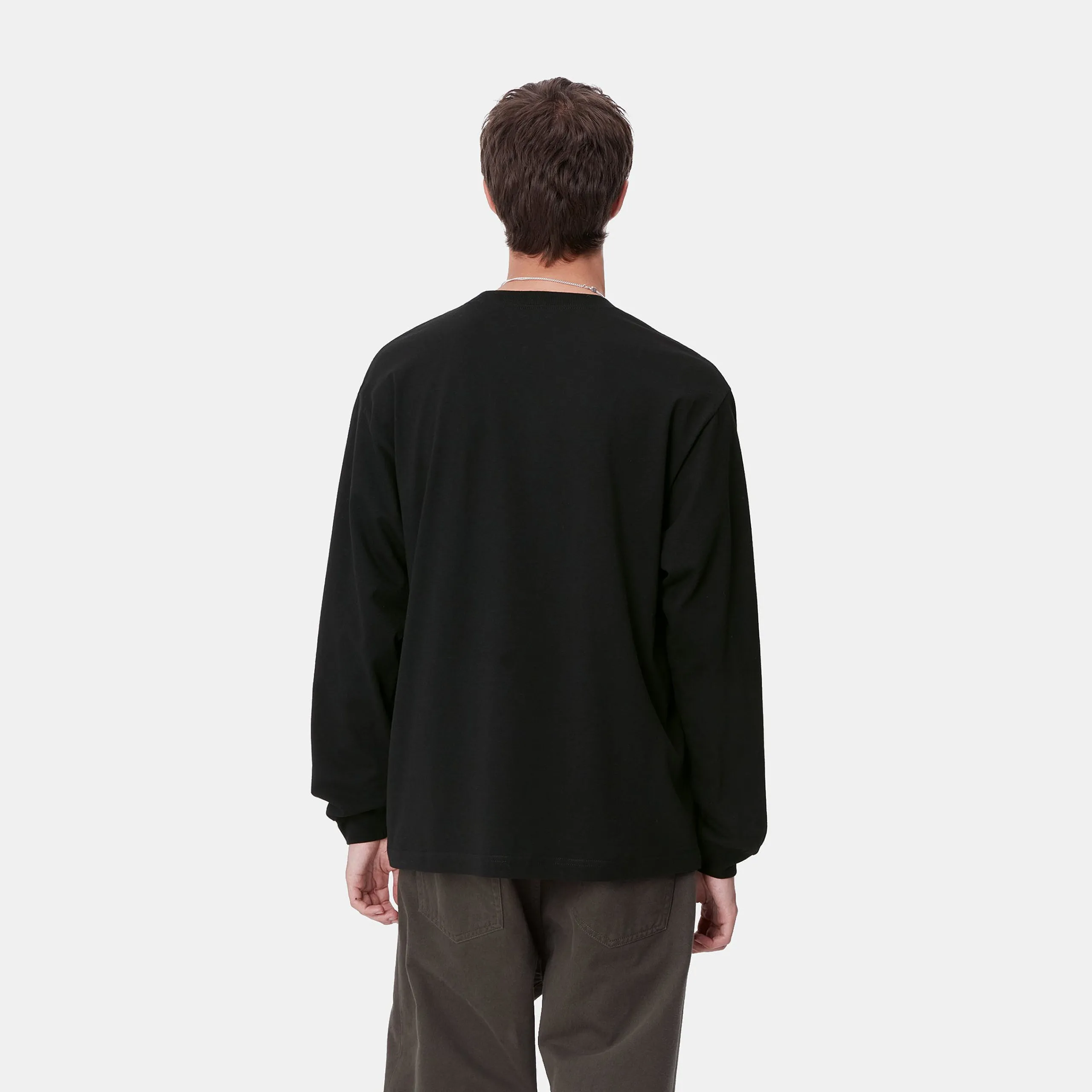 T-Shirts & Polos>Carhartt WIP L/S Drill Boy T-Shirt Black