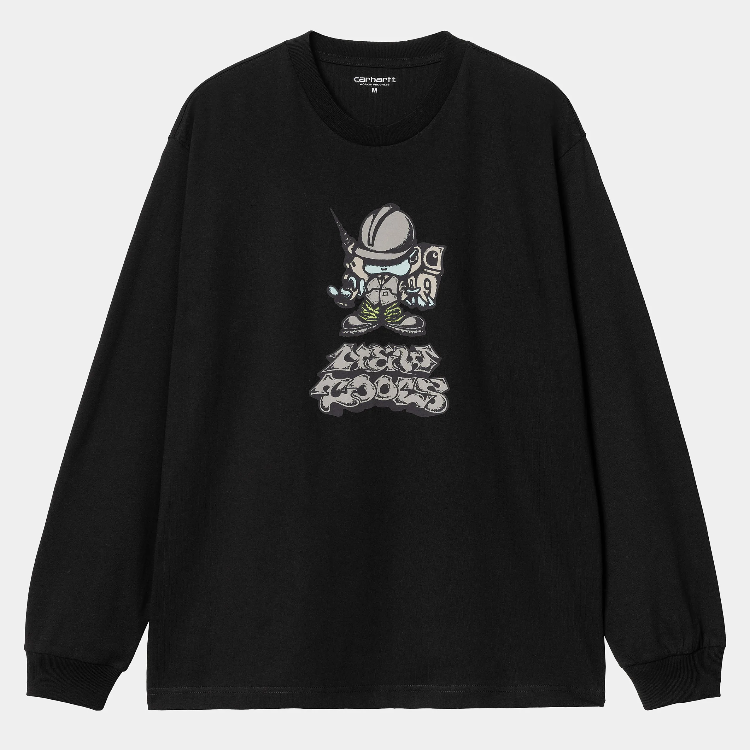 T-Shirts & Polos>Carhartt WIP L/S Drill Boy T-Shirt Black