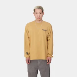 T-Shirts & Polos>Carhartt WIP L/S Ducks T-Shirt Bourbon