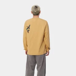T-Shirts & Polos>Carhartt WIP L/S Ducks T-Shirt Bourbon