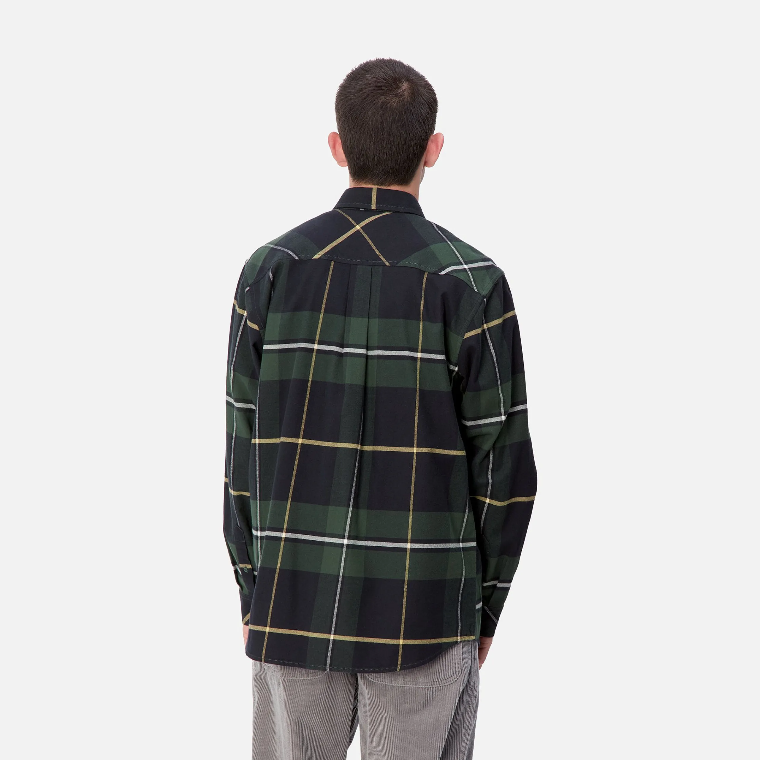 Hemden>Carhartt WIP L/S Garnett Shirt Garnett Check, Sycamore Tree / Sycamore Tree