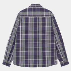 Hemden>Carhartt WIP L/S Hobart Shirt Hobart Check, Aura