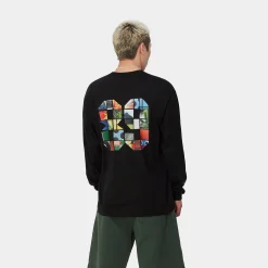 T-Shirts & Polos>Carhartt WIP L/S Machine 89 T-Shirt Black